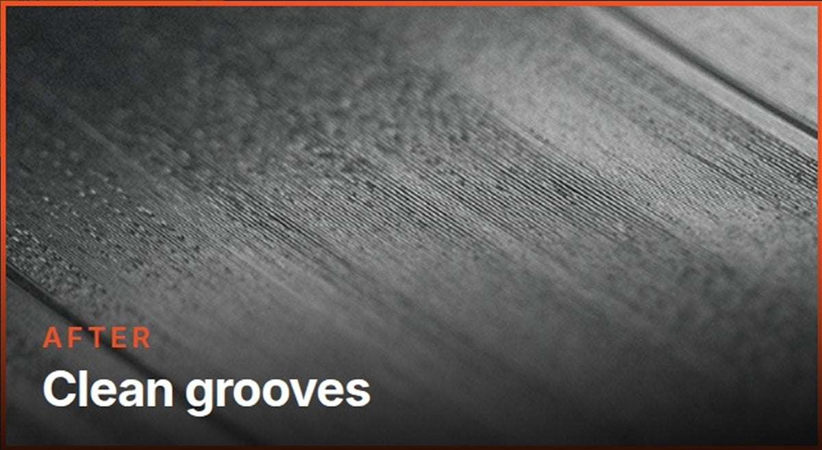 After: clean record grooves