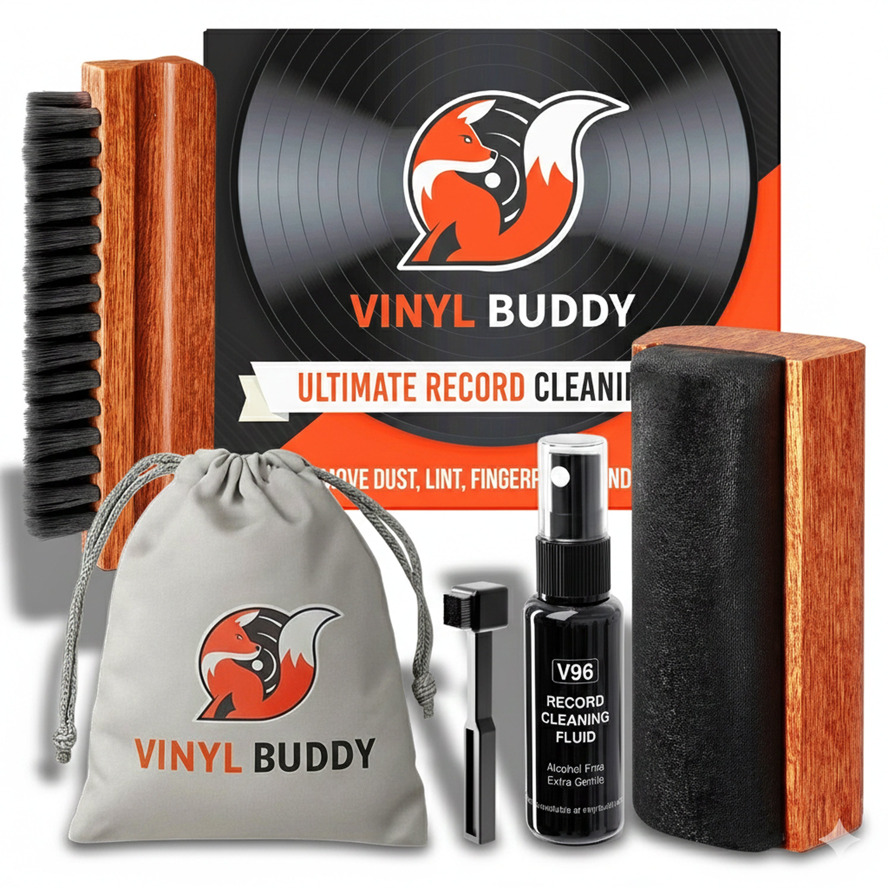 Vinyl Buddy 5-In-1 Ultimate Record Cleaning Kit
