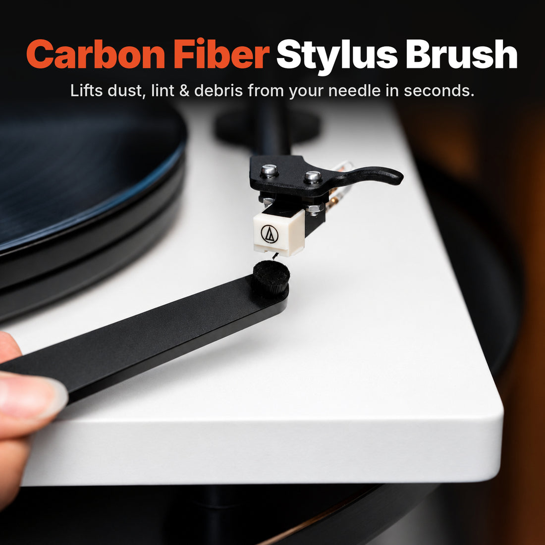Vinyl Buddy Carbon Fiber Stylus Brush