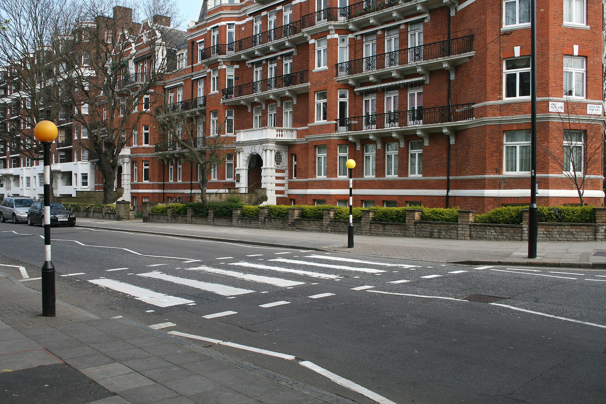The zebra crossing outside Abbey Road Studios in London