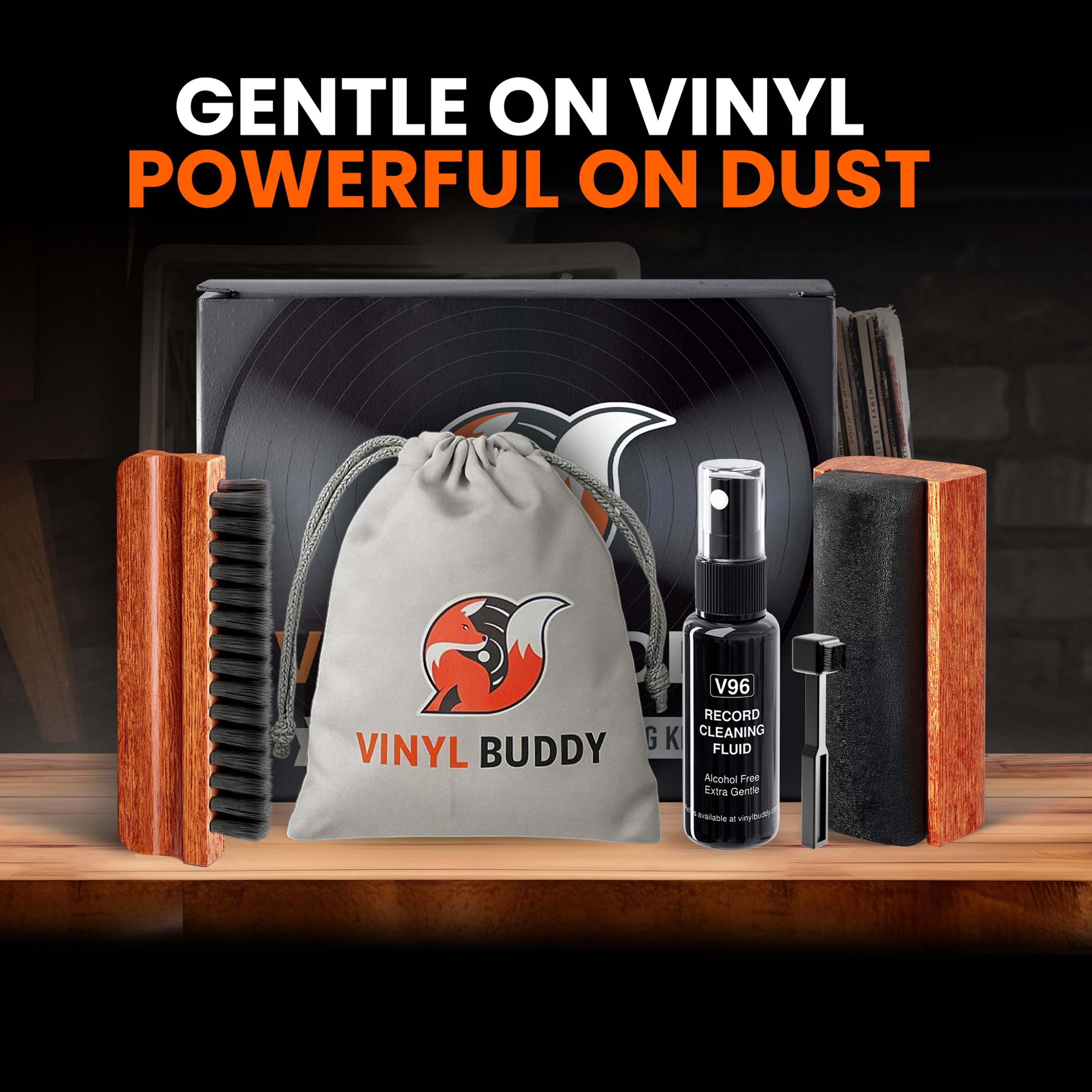 Vinyl Buddy 5-In-1 Ultimate Record Cleaning Kit